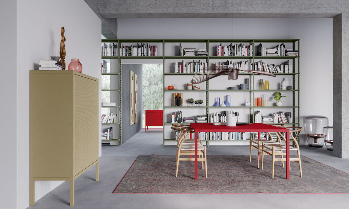 Frame sideboard by Fantin showcased in interior setting